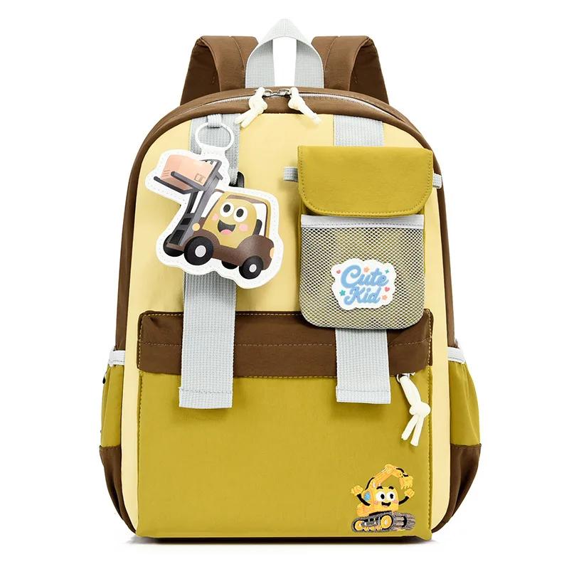 Kids Nylon Preschool Backpack Toddler Kindergarten School Bag Cute Daypack with Front Mesh Pockets Zipper Closure Travel Bookbag