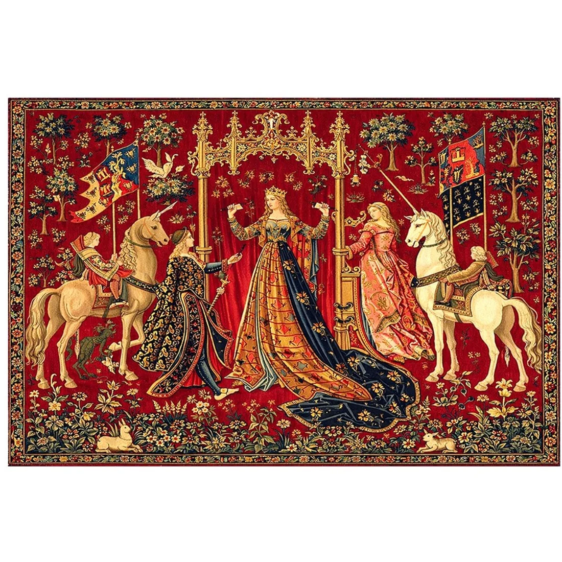 quebra-cabeca-medieval-com-500-1000-1200-2000-pecas-mulheres-e-unicornios-decoracao-moderna-para-casa-presente