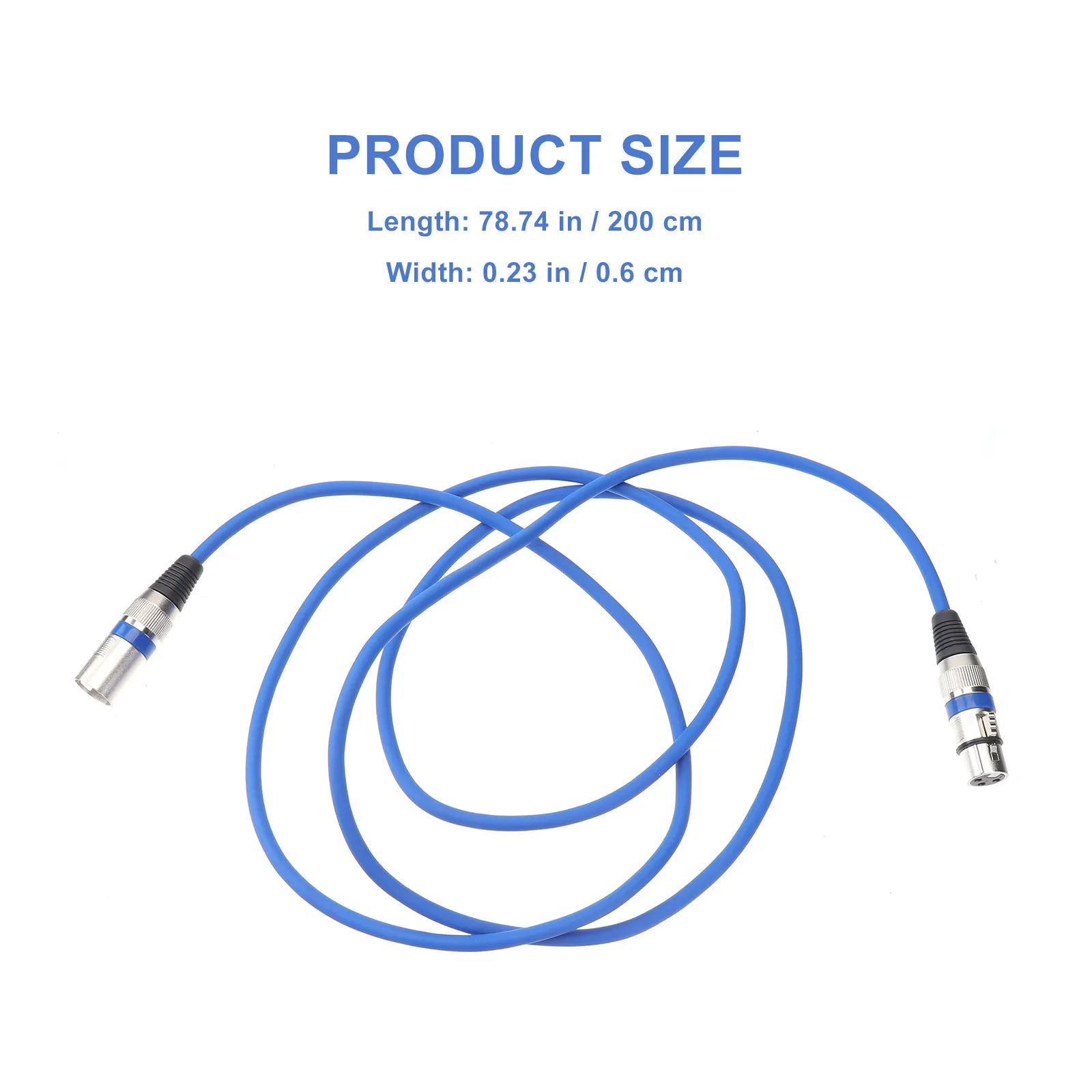 2M Xlr Microphone Cable Male to Female 3 Pin Studio Recording Live Lighting Dmx512 Instrument Cable Premium Pe