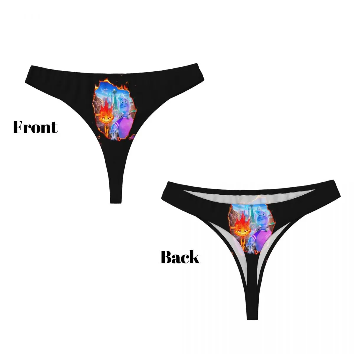 Mutandine perizoma elementale da donna personalizzate Ember Lumen perizoma intimo femminile Comfort Gale cumus Thongs