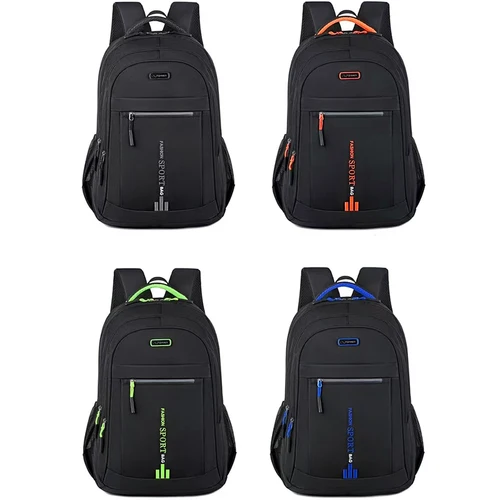 Imagen 2 del producto Mochila Práctica y Versátil con Cierre de Contraste, Multicolor, Correa Ajustable, Ligera, para la Escuela, Deportes, Viajes Diarios, Estilo Casual