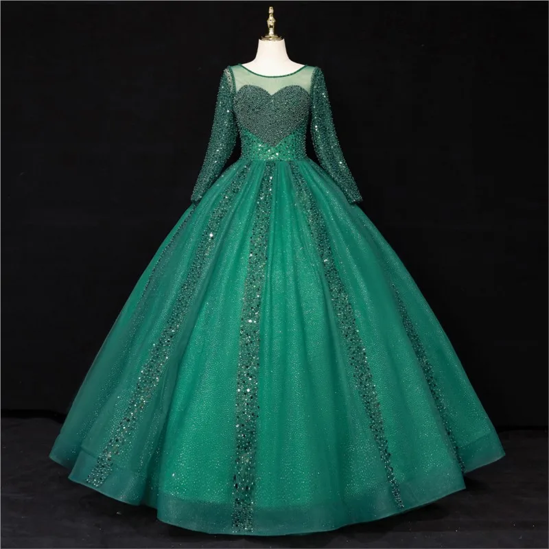 New Heavy Industry Dream Ball puffy long-sleeved performance dress