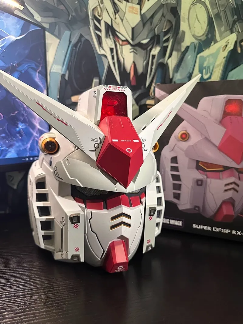 1:1 Rx-78-02 Helmet Cyber Punk Vol.1 Mask Mech Robot Helmet With Light Touch Control Fash Cosplay Costume Kid Halloween Toy Gift