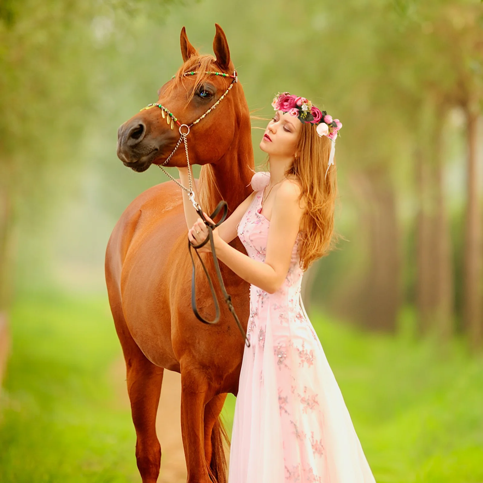 

Elegant Bridal Flower Headband Creative Women Headdress Prom Party Hair Decor Lightweight Comfortable Gift Idea