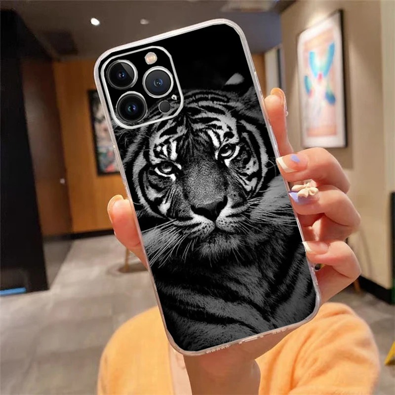 

Phone Case For iphone 17ProMax Air 16 15 14 13 Pro Max 15 16 Pro 15Plus Fashion Tiger Lion
