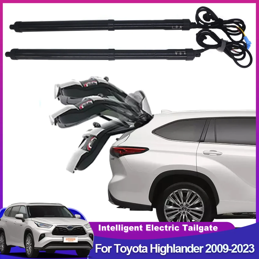 Car Electric Tailgate For Toyota Highlander 2009-2023 Intelligent Tail Box Door Power Operated Trunk Decoration Refitted Upgrade