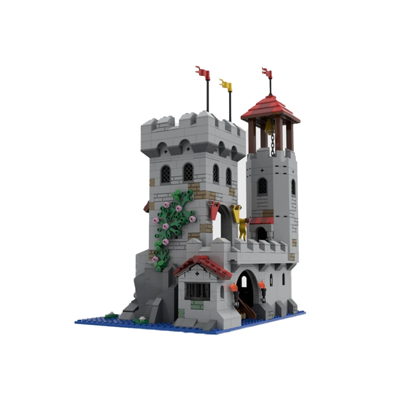 Medieval  Series Modular Building Riverside Outpost MOC  Architecture Castle Model Technical Bricks Assembly Children Toys Gifts