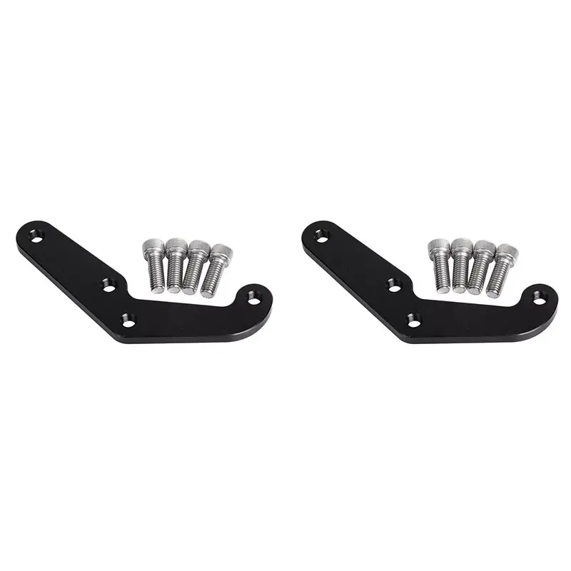2X 4-Piston Front Brake Caliper Bracket For Softail Dyna Sportster Touring-L94A
