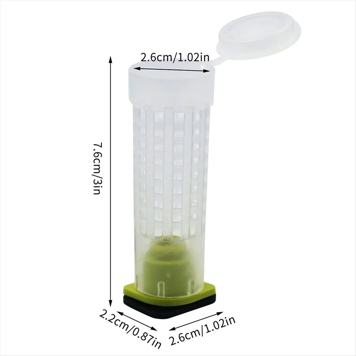 【Clearance Sale】50 PCS Queen Bee Roller Cage - Plastic Beekeeping Queen Cup Kit Queen Bee Roller Cage Back Cup Holder Beekeeping