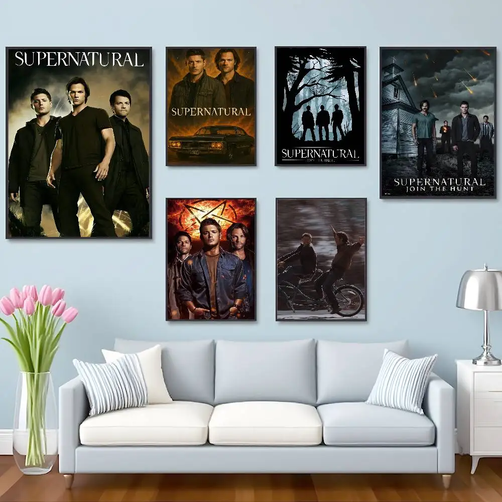 Supernatural Movie Nordic Poster HD Self-Adhesive Waterproof Posters Versatile Decor for Homes Bars Hotels More