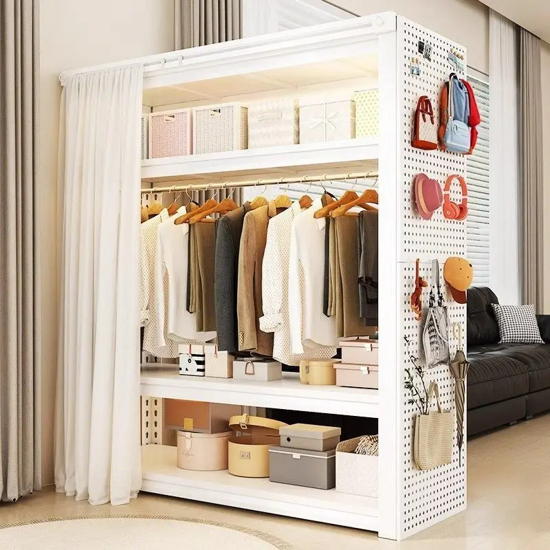 Вешалка для одежды, спальня с открытым полом, полка для аренды, шкаф
