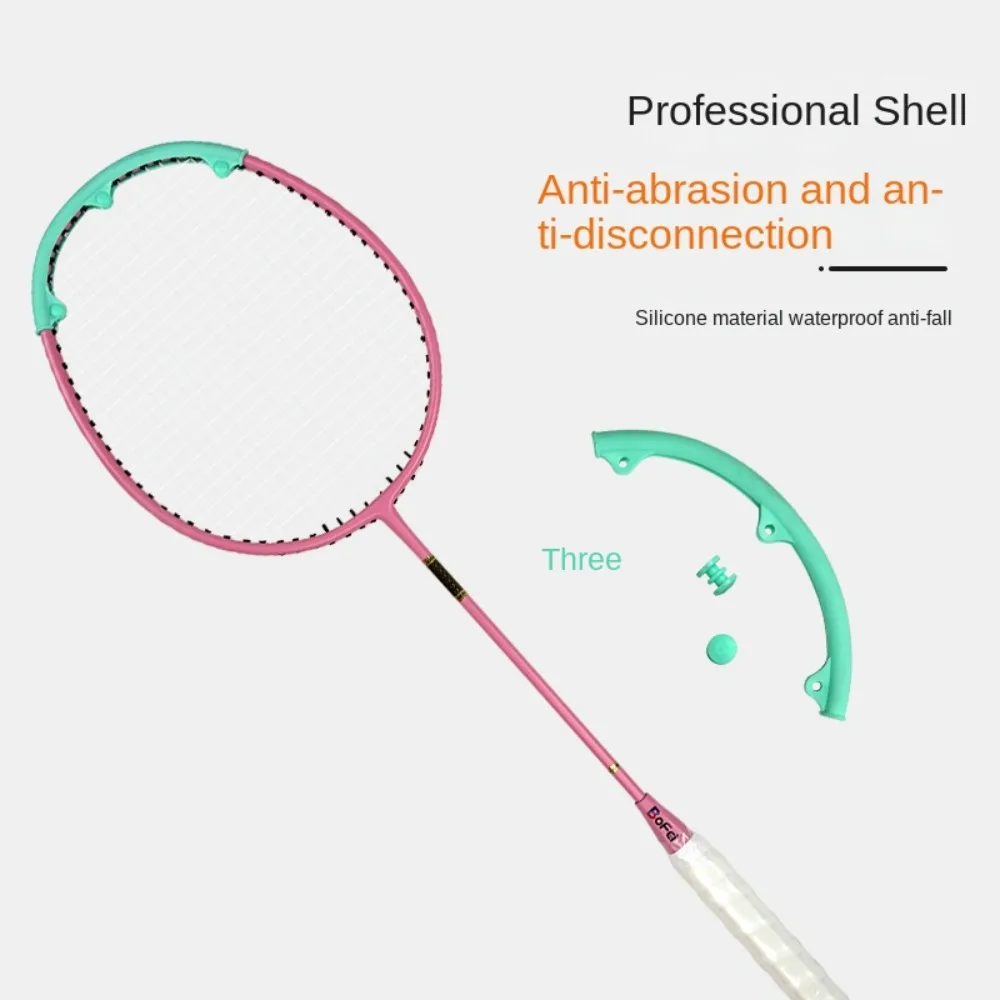 Scratch Prevent Badminton Racket Head Edge Protector Reduce Impact Wear Resistant Racket Head Protector User-Friendly Design