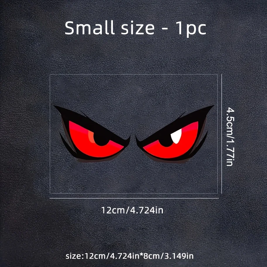 1PC Fierce Red Eyes Sticker, Bold Decal for Car Bumpers, Windows, Laptops & Skateboards image 5