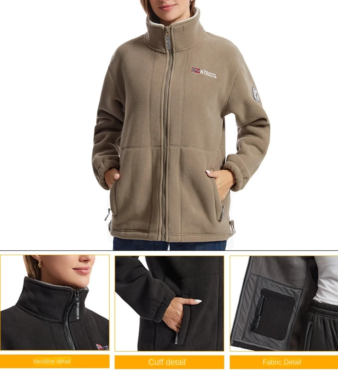 Ropa de algodón para hombre, cárdigan de Color sólido, resistente al viento, chaqueta de lana Polar cálida para exteriores, chaqueta de solapa para hombre, otoño e invierno, nuevo