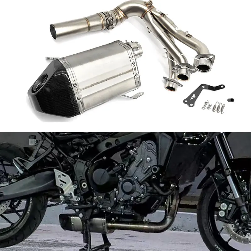 For Yamaha MT-09 FZ09 2020-2023 Header Link Pipe Exhaust System Muffler For Yamaha MT-09 FZ09 2020-2023 Header Link Pipe Exhaust System Muffler