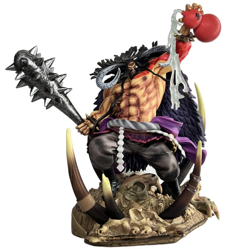 One Piece GK Figure Yonko Kaido 1/8 Statue PVC 31cm Height Anime Model Kaidou Figurine Collection Toy Figma