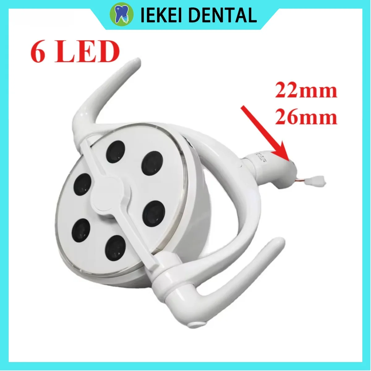 

Лампа стоматологического блока 6, светодиодная лампа для стоматологического кресла, хирургическое освещение, бестеневая лампа, медицинские инструменты для полости рта, зубов