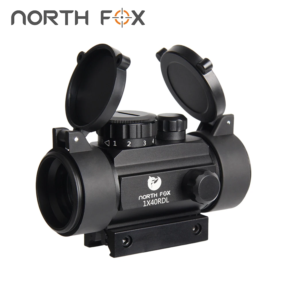 NORTH FOX 1x40RDL Optics Sight For Hunting Sight Scope Tactical 11mm/20mm Rail Holographic Collimator airsoft accesories