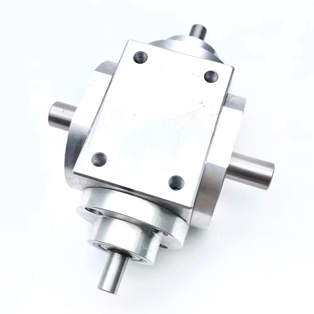1: 2 Right Angle Drive Reversing Gearbox 8MM-12MM Single/Dual/Three Shaft Aluminum Alloy Transmission 1M 20T 40T Spiral Bevel