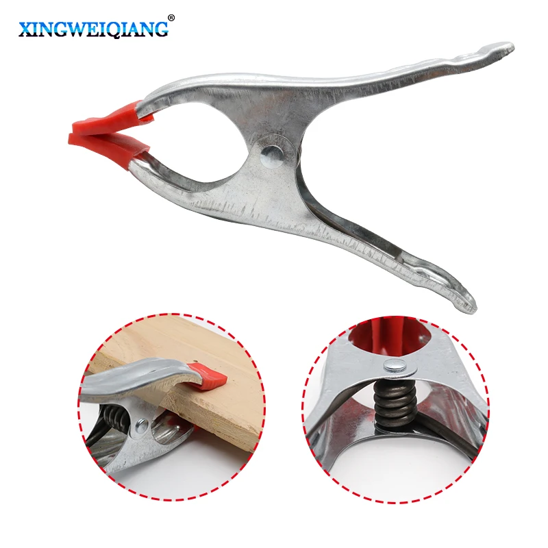 

7Inch Strong Metal A-Shaped Spring Clip Multi-Purpose Home Use Woodworking Electrician Powerful Clamp A Clip