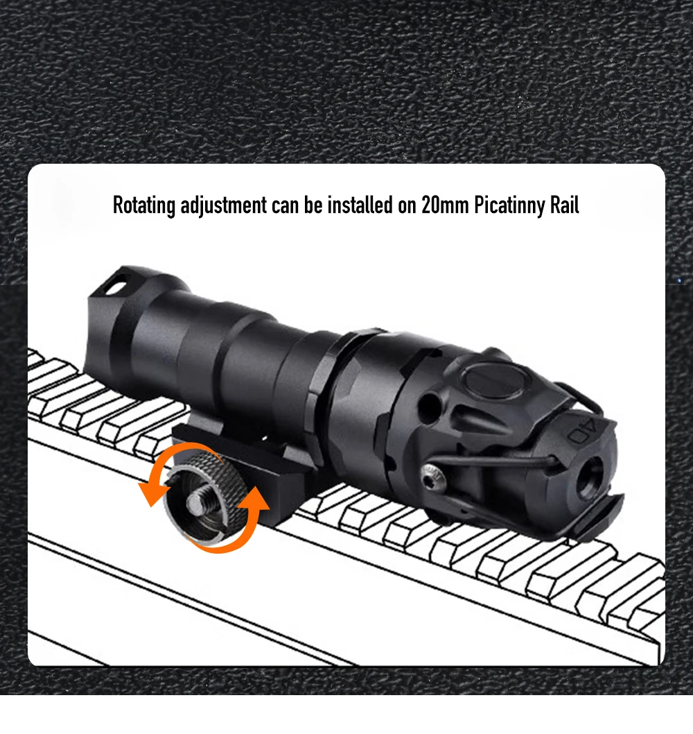 WADSN Einstellbares IR-Licht KIJI K10 Aluminium CNC IR-Beleuchtungs-Suchscheinwerfer LED/IR-Beleuchtung Outdoor-Taschenlampe – Detail 5