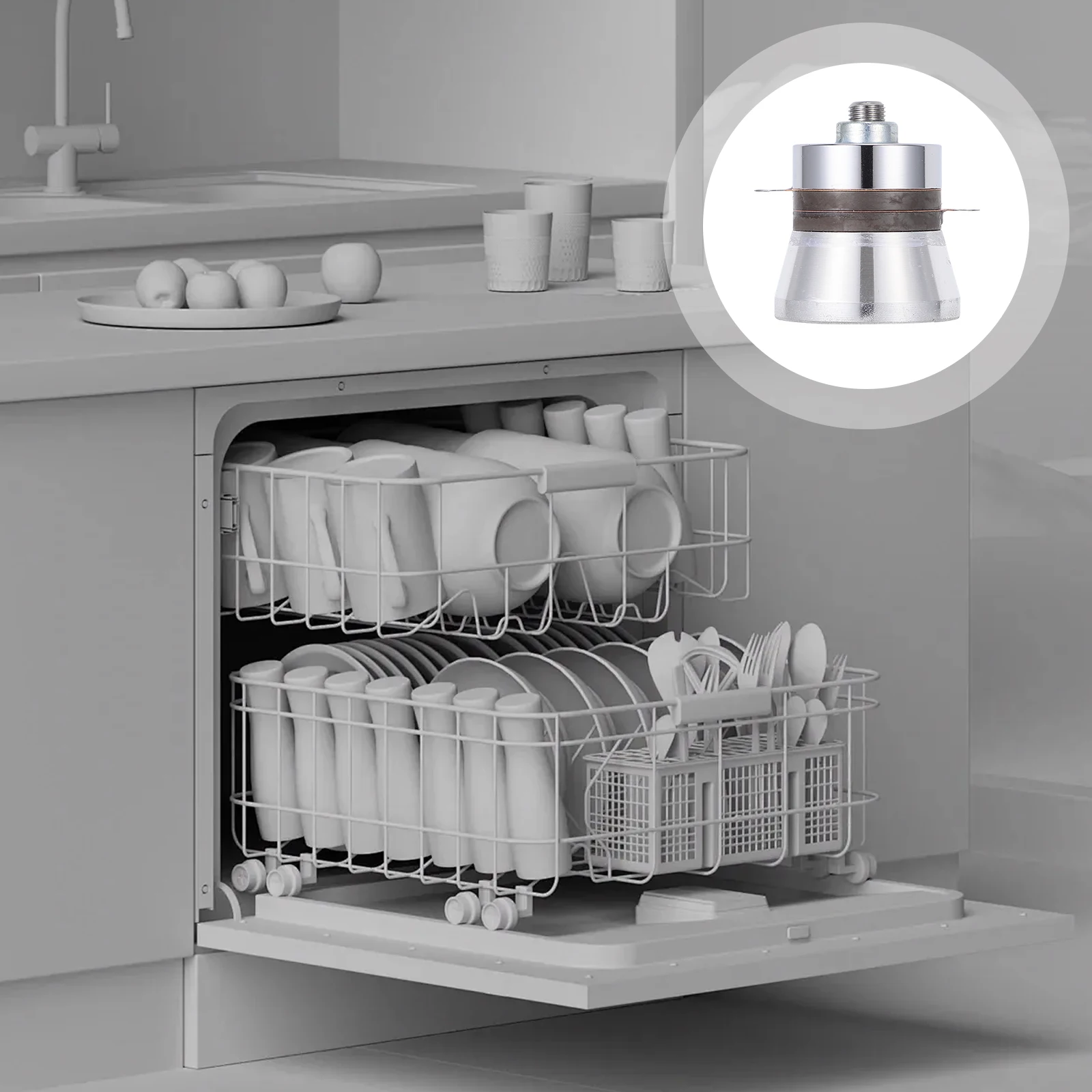 Máquina de limpieza por ultrasonidos para lavavajillas, cabezal transductor Industrial, limpieza profunda de vidrio, acero, hogar, restaurante, Hotel