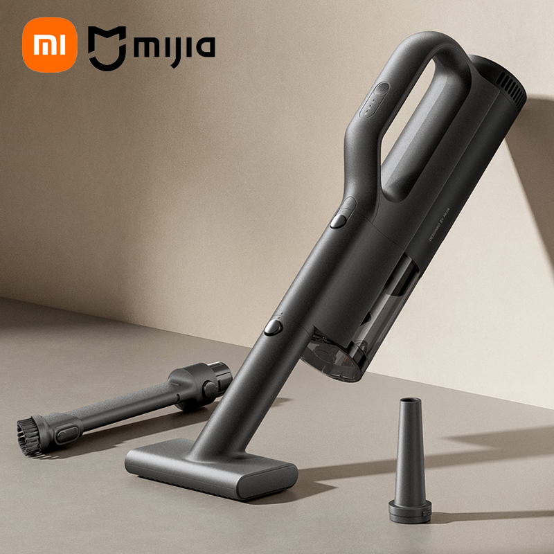  Xiaomi Mijia Car Vacuum Cleaner 21kPa Suction Type-C Charging 5-Stage Filtration 2400mAh Home Wireless Vacuum Cleaners Washable 
