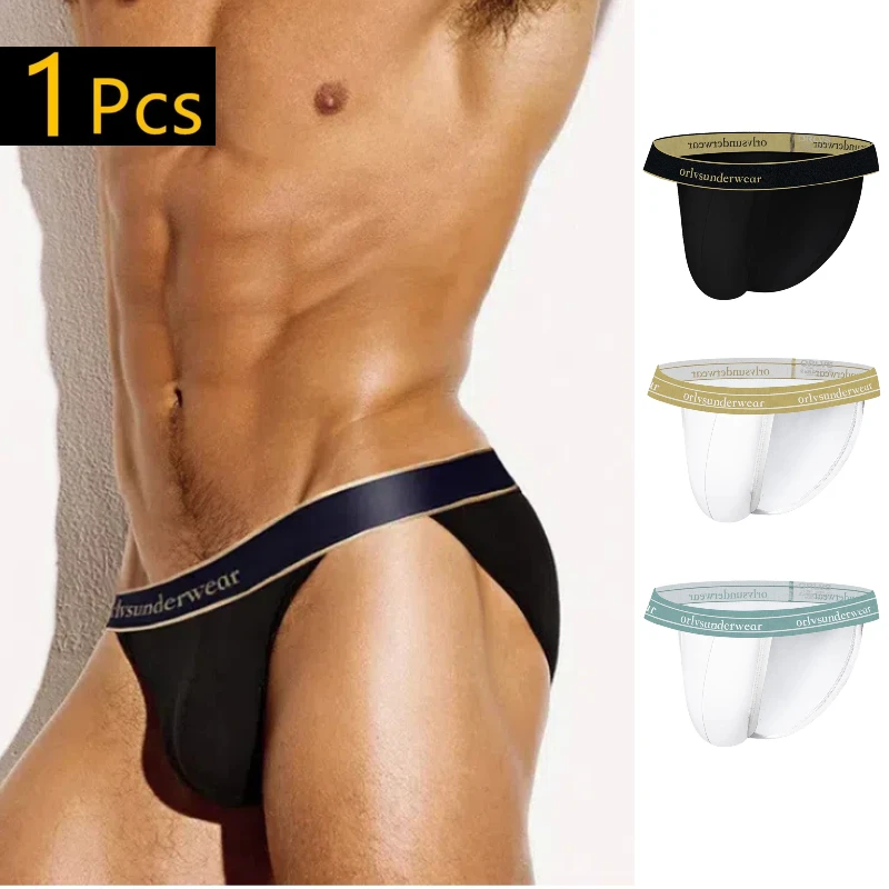 

ORLVS Brand Men Underwear New Sexy Arrival Cotton Comfortable Breathable Anti-Bacterial Fungi-Proofing Triangle Shorts for Men