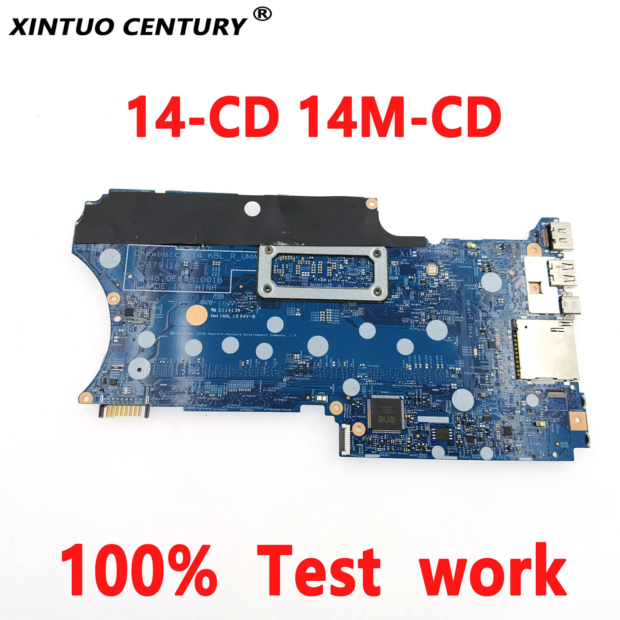 Imagem -03 - para hp Pavilion X360 14-cd 14m-cd Tpn-w131 Sr3w0 I38130u 178791b com Cpu Laptop Motherboard 100 Testado L18175601 L18175501