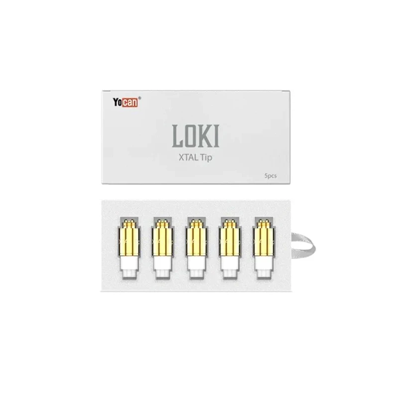 الأصلي Yocan Loki Kit 650mah بطارية الجهد المتغير Vape المرذاذ السيراميك والكوارتز عنصر التدفئة استبدال XTAL تلميح