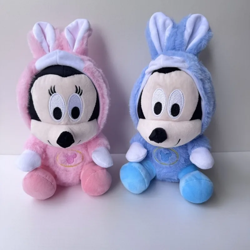 

Cartoon Plush Doll Mickey Minnie Mouse Donald Duck Chip Dale Rabbit Ear Costume Soft Stuffed Toy for Kids Birthday Gift Kawaii