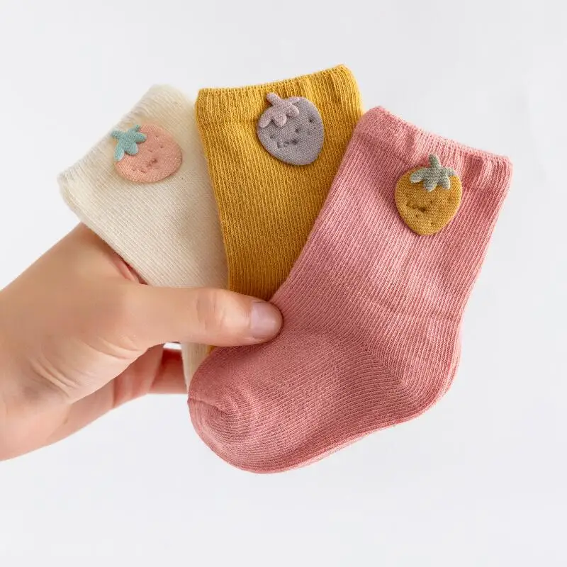 3 Pairs/Lot Baby Cotton Socks Boy Socks Girl Socks Newborn Soft Socks Kids Clothing