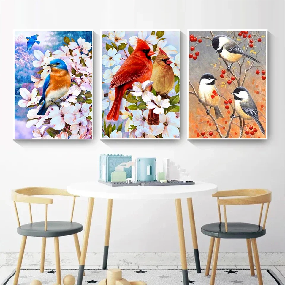 Cute Bird 5D Diamond Painting Belief Diamond  Embroidery DIY Full Drill Rhinestone Craft Wall Art Home Decor Gift