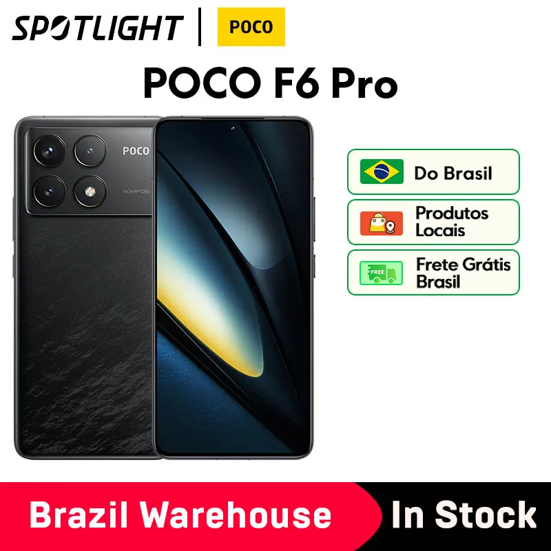 POCO F6 Pro Global Version Snapdragon® 8 Gen 2 Smartphone 120W HyperCharge 50MP triple camera WQHD+ 120Hz Flow AMOLED display