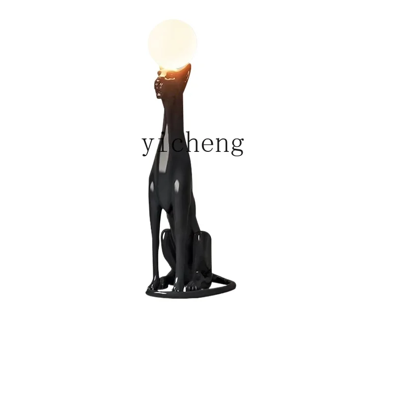 

TQH Creative Art Abstract Leopard Floor Lamp Animal Sales Office Villa Large Hotel Sculpture Decoration Ornament