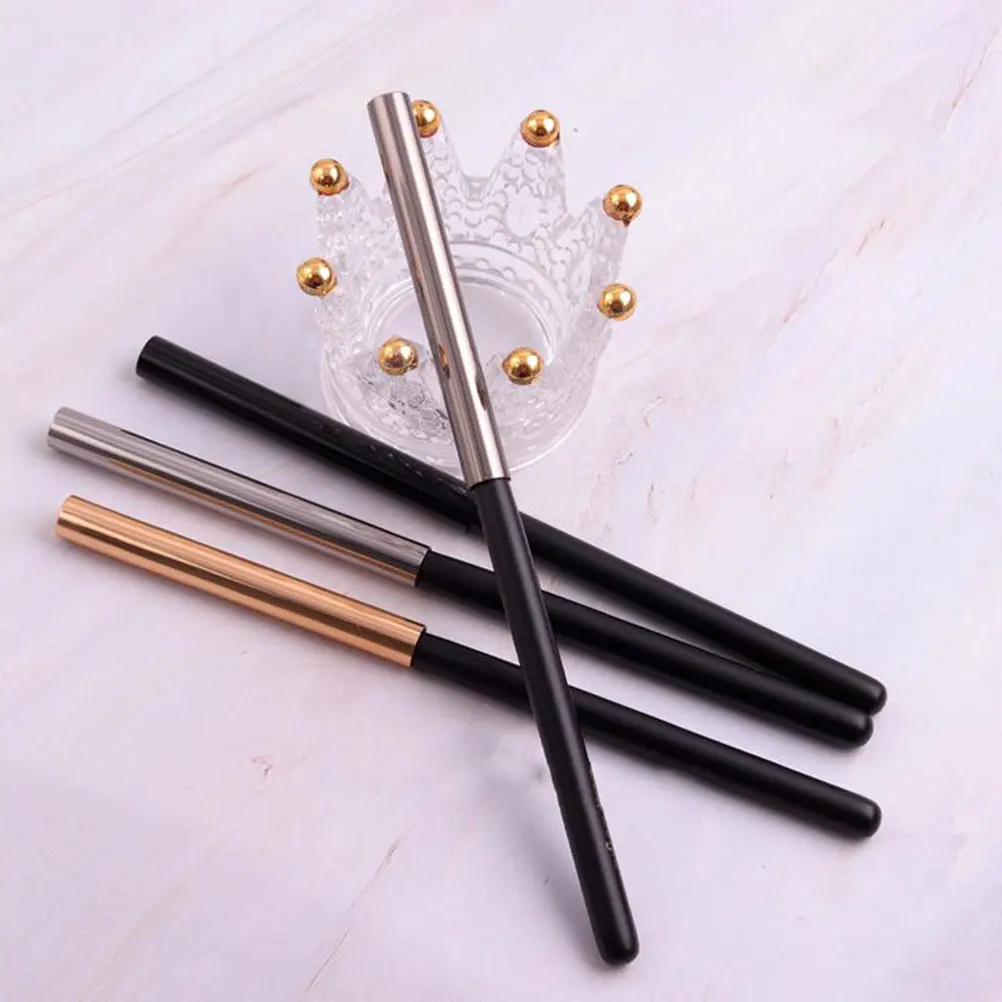 5 個ネイルブラシカバー金属マニキュアペンキャップ亜鉛合金保護遮光ペントップ装飾ネイルアートサロン供給