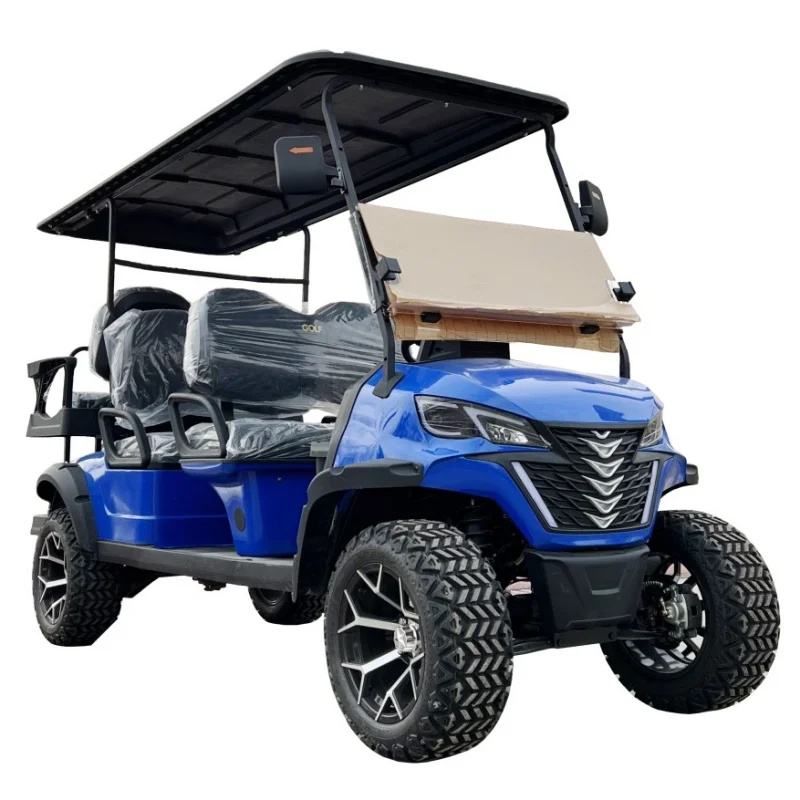 Fast Delivery 2 4 6 Seats Fast Electric Buggy Off Road Golf Cart With Solar Panel Factory Battery Electric Golf Cart