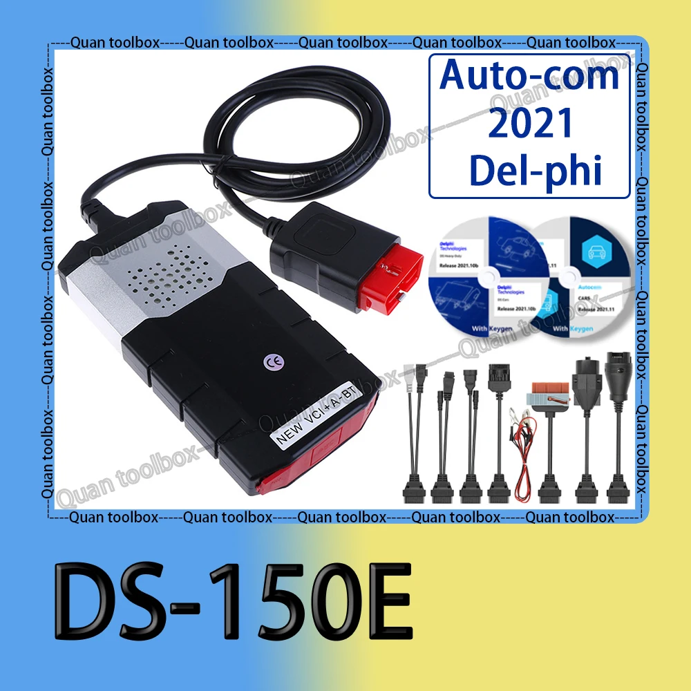 hot ds-150e delphis 2021 auto-com obd2 scanner Bluetooth with keygen Automobile Maintenance Scanning tool Diagnostic new device