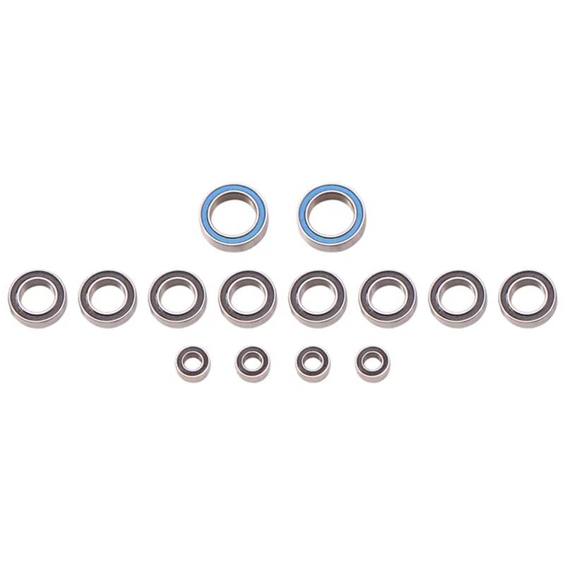 14PCS Rubber Sealed Ball Bearing Kit for Tamiya T3-01 T301 1/8 RC Dancing Rider Upgrades Parts Accessories