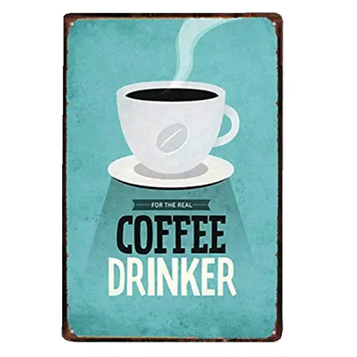 

Retro Coffee Sign Theme Metal Tin Sign Vintage Wall Decor Plaque Metal Poster Decorative Coffee Plates Tin Cafe aasd-104