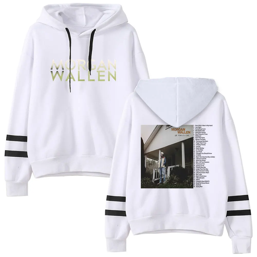 Morgan wallen jedna rzecz na raz w trasie z kapturem mężczyźni bluza ze ściąganym kapturem bluzę damską unisex dla fanów muzyki sweter hip-hopowy