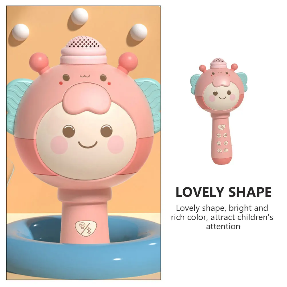 مجموعة واحدة من ميكروفون الأطفال الجميل المحاكاة مع وظيفة مكبر الصوت لحدث الرقص في حفلة عيد الميلاد والعطلات