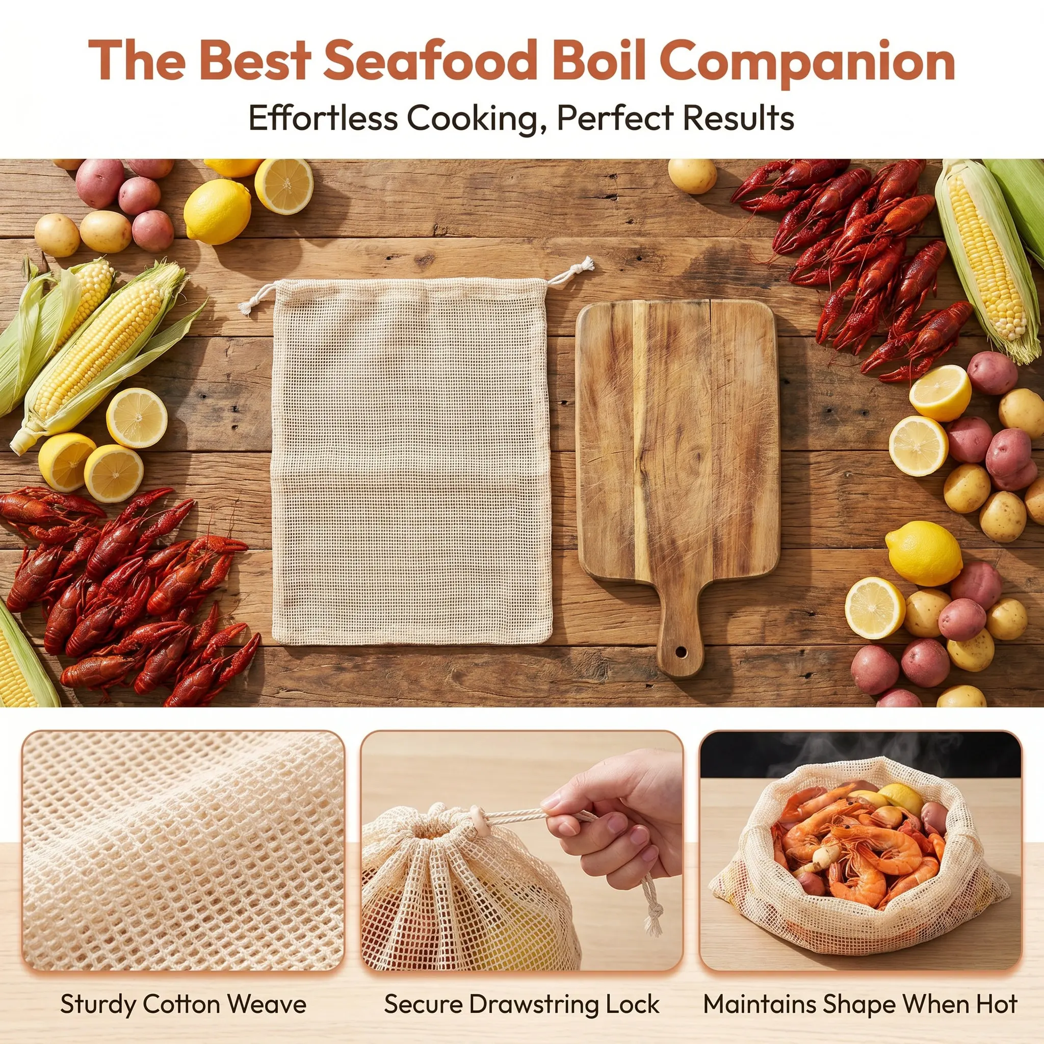 Kitchen Gadgets Useful - 4 Adet Yeniden Kullanılabilir Deniz Ürünleri