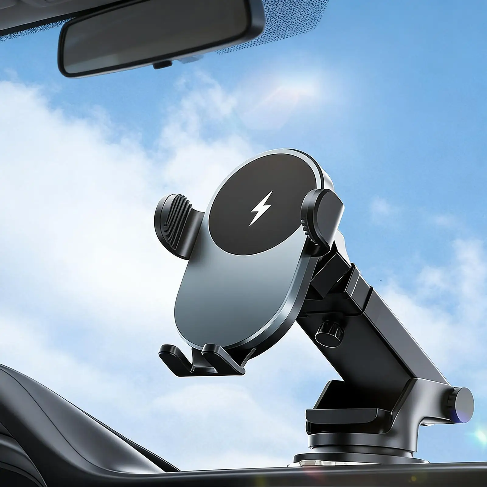 

Car Navigation Mount Holder Wireless Cellphone Charger Fast Charging Car Phone Holder For Car Automotive Vehicle SUV Truck