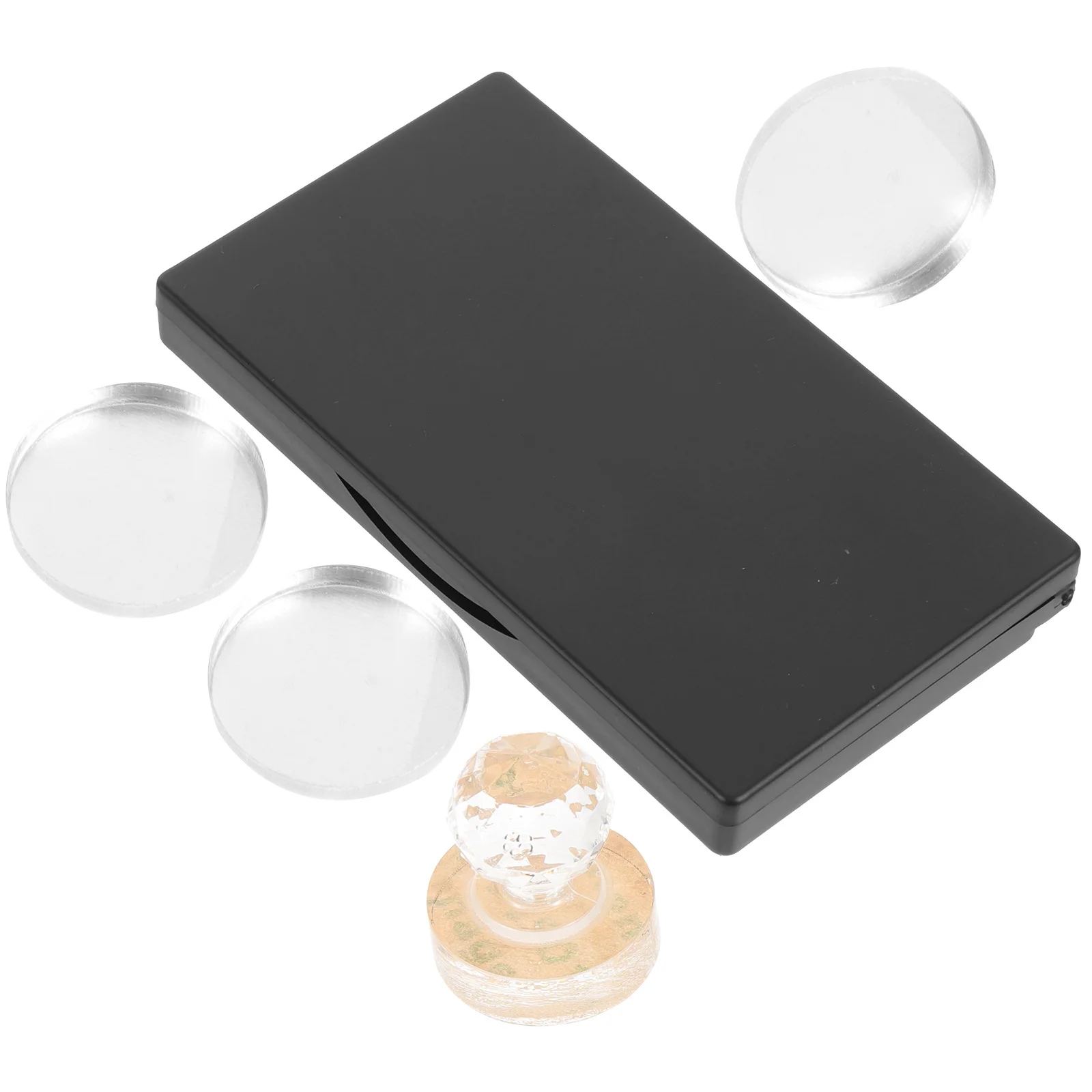 Juego de paleta de sombra de ojos, contenedor de maquillaje resistente, reutilizable, vacío, con espejo, ligero, para viajes, uso diario, 1 Juego