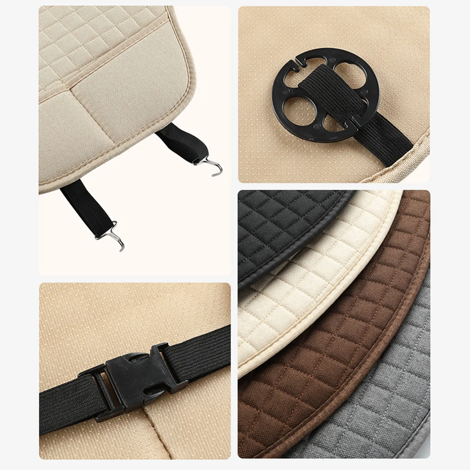 غطاء مقعد السيارة كامل تحيط بإحكام الكتان مقعد وسادة الكتان النسيج الجبهة كرسي سيارة حامي اكسسوارات السيارات العالمي