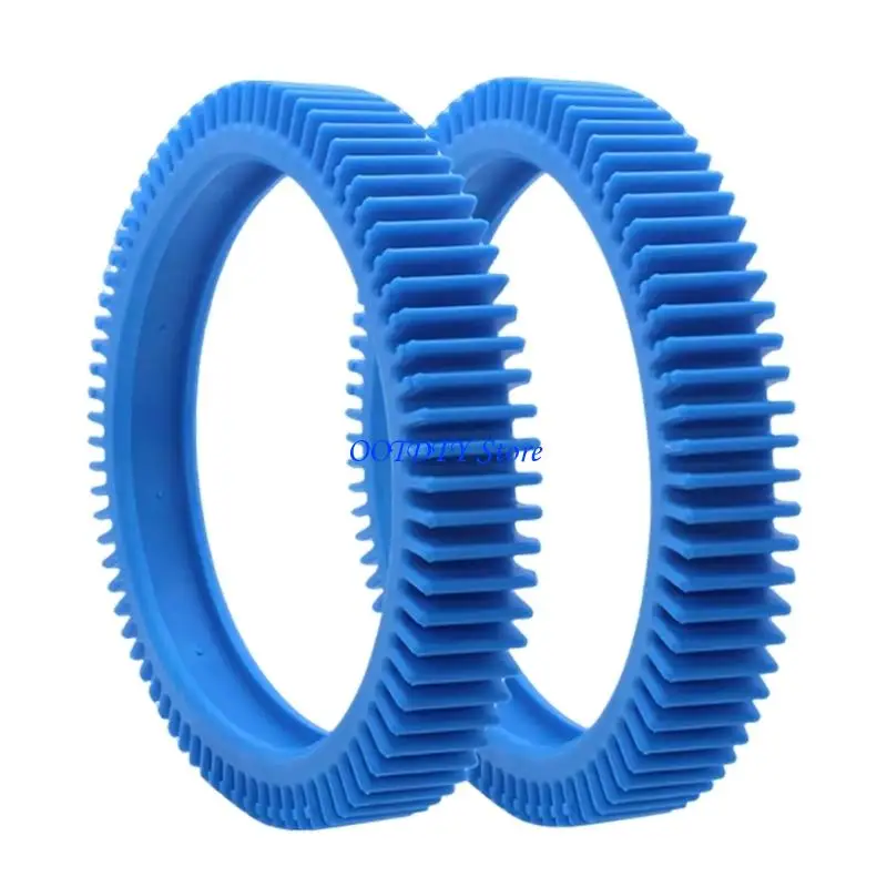 367A 2Pcs Blue Front Tire Set For Automatic Pool Cleaners Works With Multiple Models Cleaner