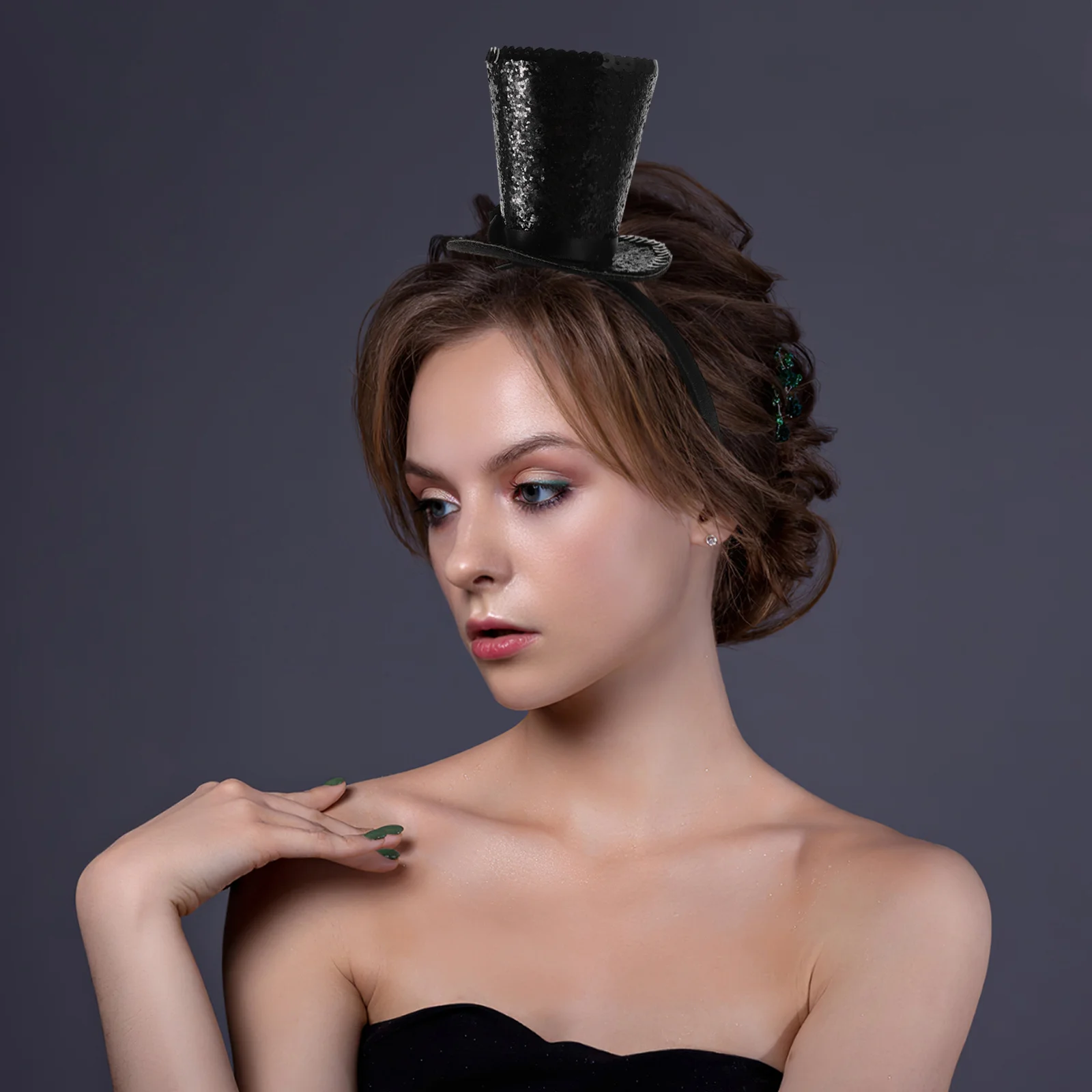

2pcs Mini Top Headband Party Hat Adult Fascinator 1920S Theme Accessory Costume Dress Up Hat Women Carnival Wedding Holiday