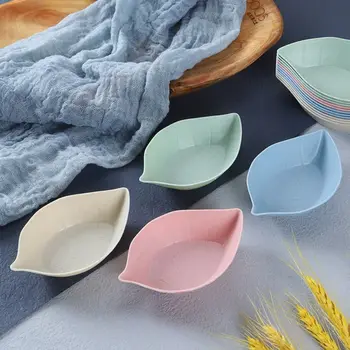 창의적인 단색 친환경 디핑 접시, 만두 식초 스시 와사비 간장 소스 접시, 가정용 주방 식기