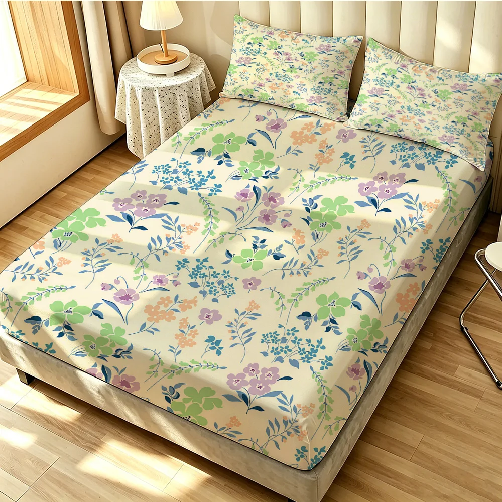 90G 3피스 침구 세트 1개의 피티드 시트 + 2개의 - Bed Sheet Microfiber 리뷰 및 가격